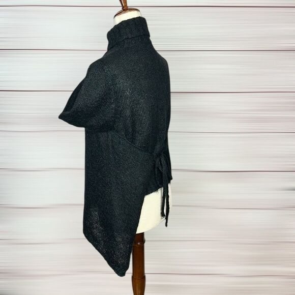 Vtg Wild and Lethal Trash Kiss the Future Black Sweater Turtle Neck Mohair M - Picture 4 of 16